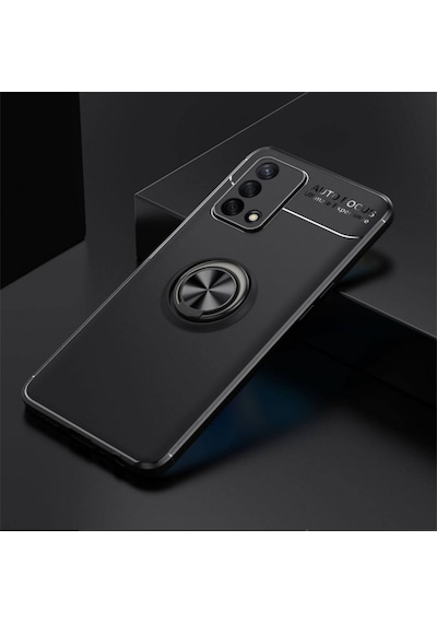 Oppo A74 Kilif Lens Yüzüklü Miknatisli Silikon Kapak 495615660