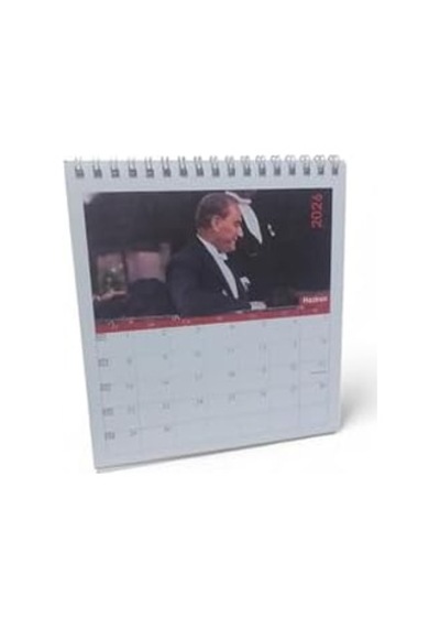 2026 Kare Masa Takvimi, Atatürk, Çok Renkli