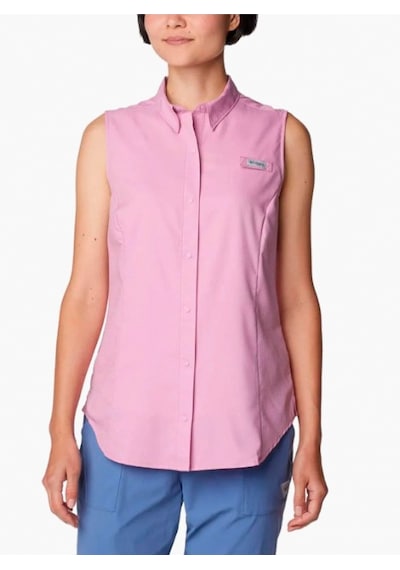 Columbia Columbıa Fl7157 Tamıamı Women's Sleeveless Shırt - 596 Pembe