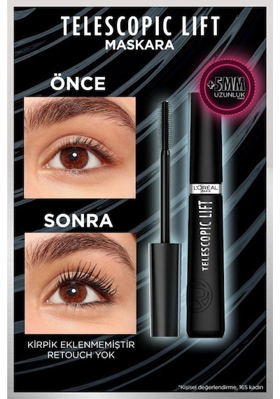 Telescopic Lift Extra Kirpiklerde Uzunluk Ve Hacim Etkili Siyah Maskara 9.9 Ml