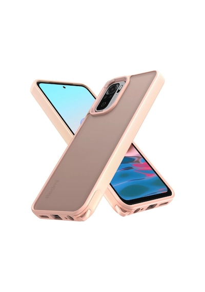 Redmi Note 10 Pro Kılıf Elegant Kapak - Pudra İtdark38274