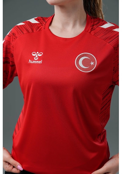 Hummel Milli Takım Line Antrenman Tişört Kırmızı