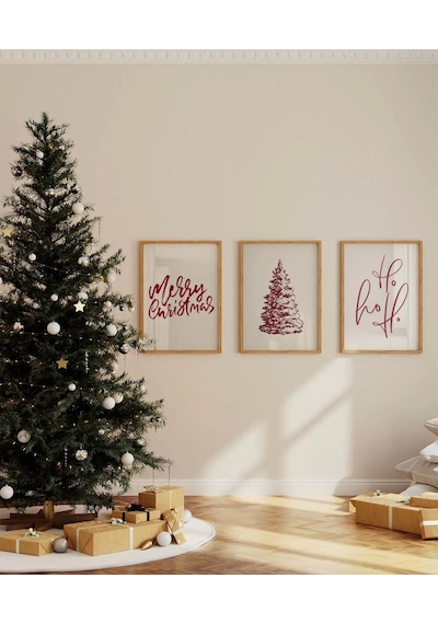 Çerçevesiz Poster Noel Rüyası 3'lü