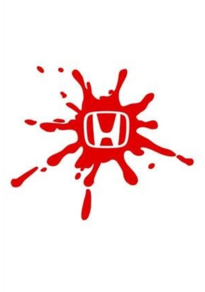 Honda İçin Uyumlu Aksesuar Kan Damlası Tasarım Oto Cam Sticker Kırmızı