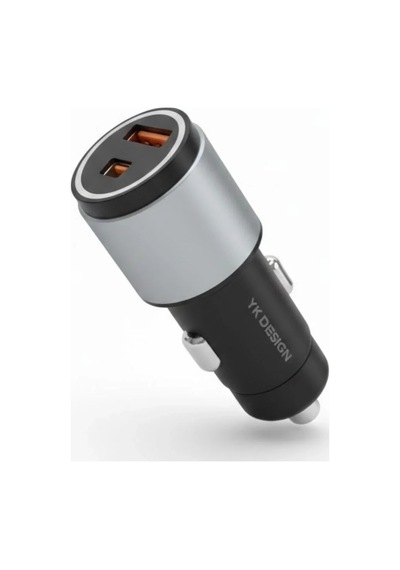 Hızlı Şarj Adaptörü Araç İçi Type-c Ve Usb Girişli 2 Portlu