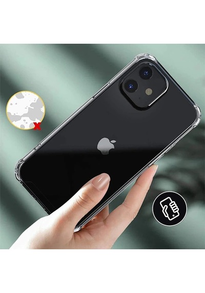 İphone 12 Mini 5.4 Anti-drop Silikon Kılıf Shockproof Şeffaf Kılıf- 5775 Mh-hs6759-7797