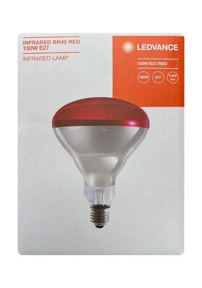 Ledvance E27 Duylu Kırmızı Işık İnfrared Isıtıcılı Lamba 150 W