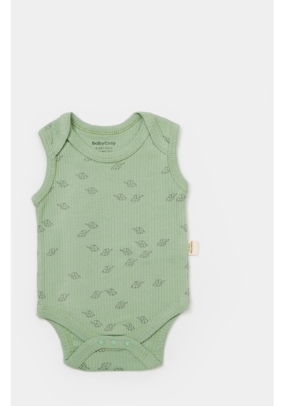 BabyCosy Organik Modal Fil Baskılı 2 Li Askılı Badi 001