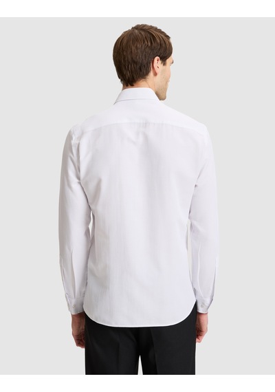 Pierre Cardin Beyaz Slim Fit Dokulu Uzun Kollu Gömlek 50333820-vr013