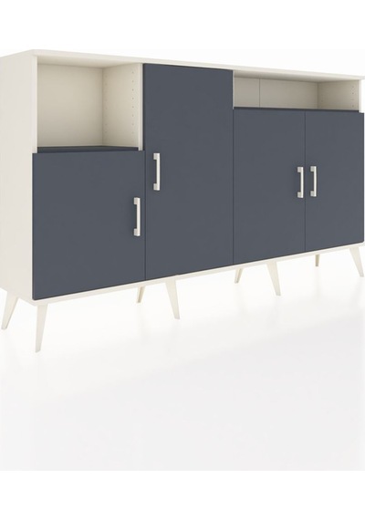 Arges Konsol 5 Raflı 4 Kapaklı 176x30x99 Aytaşı-antrasit Antrasıt - Aytası Arges Konsol 5 Raflı 4 Kapaklı 176x30x99 Aytaşı-antrasit Antrasıt - Aytası