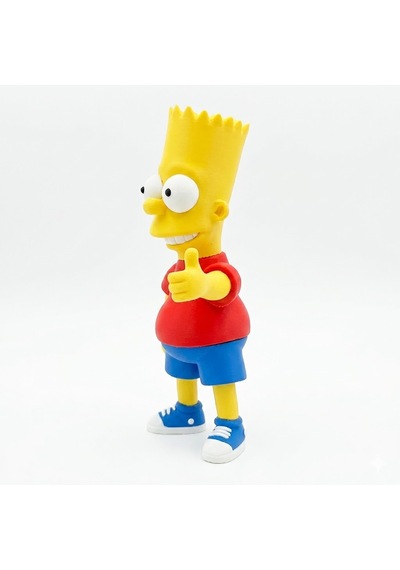 Bart Simpson Figürü Sevimli Çizgi Film Karakteri Dekoratif Figür 3d Baskı Koleksiyon Masaüstü Süsü 0