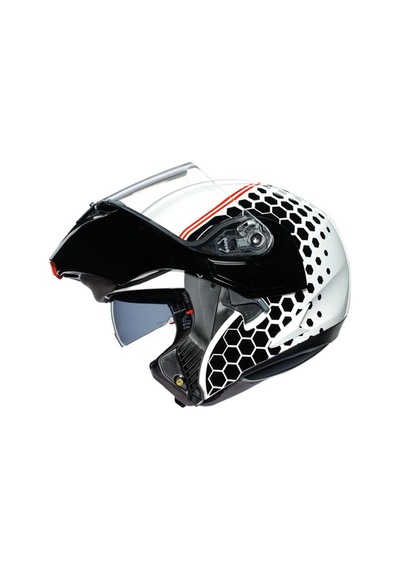 Agv Compackt St Mlt Plk Detroit Beyaz Siyah