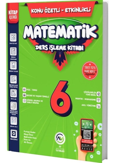 Av Yayınları 6. Sınıf Matematik Ders İşleme Kitabı