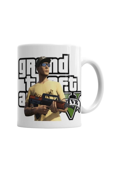 Grand Theft Auto Gta V Kupa Bardak Porselen Karışık