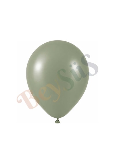 Ada Çayı Renk Lateks Retro Balon 30 Cm - 50 Adet Yeşil