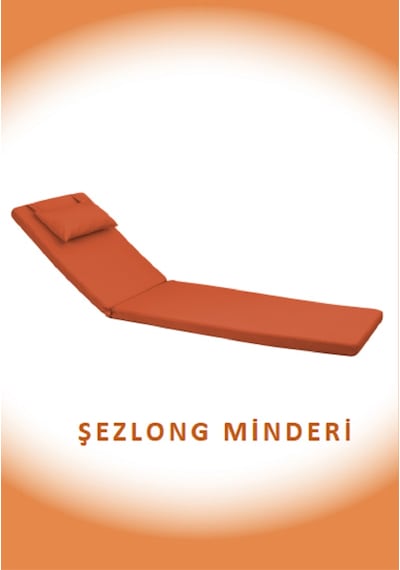 Dekosoy Şezlong Minderi Turuncu