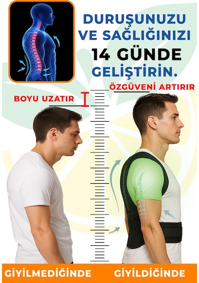 Dik Duruş Korsesi Unisex Kamburluk Önleyici, Çift Balenli, Günlük Ve Spor Elilom Ceku