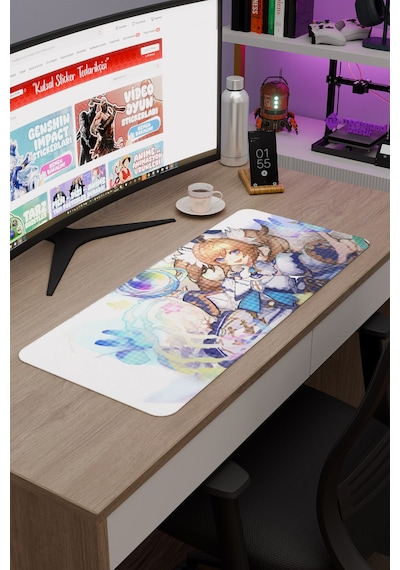 Barbara Genshin Impact Anime Gacha V5 - 70x30 Xl Gaming Mouse Pad Fare Altlığı