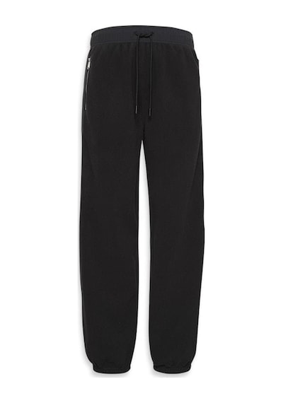 Mıxed Medıa Polar Fleece Jogger-11921 Siyah