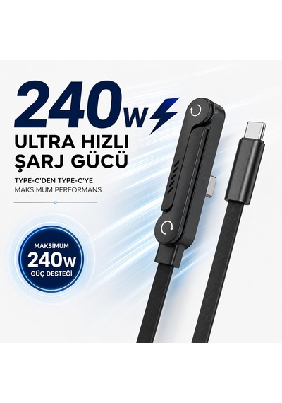 Armor Series Hp-atc01 Pd 240w Type-c To Type-c Hızlı Şarj Kablosu 1.5m - Çinko Alaşım Gövdeli, Örgülü Entegre Telefon Stantlı Ve 90 Açılı Veri Aktarım Kablosu Armor Series Hp-atc01 Pd 240w Type-c To Type-c Hızlı Şarj Kablosu 1.5m - Çinko Alaşım Gövdeli, Örgülü Entegre Telefon Stantlı Ve 90 Açılı Veri Aktarım Kablosu