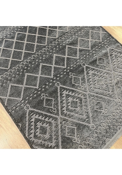 Hoom Rugs Fresh Cool 405 Yıkanabilir Antrasit Modern Halı Antrasit