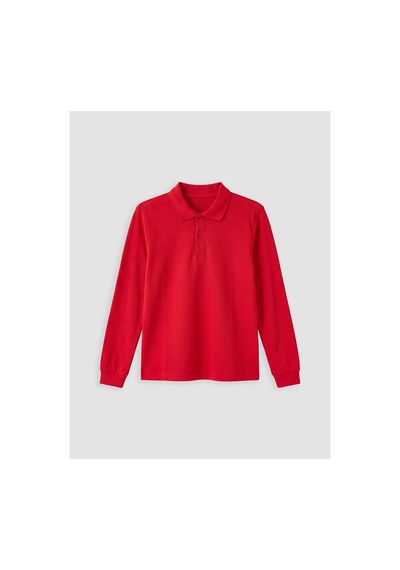 LC Waikiki Alıta Cıty Farkıyla Lcw Kids Kırmızı Polo Yaka Erkek Çocuk Pike Tişört Kirmizi - 924180533 Kirmizi
