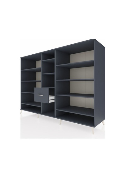 Kronos Dolap 11 Raflı 3 Çekmeceli 220x59x163 Antrasit-antrasit Antrasit-antrasit Kronos Dolap 11 Raflı 3 Çekmeceli 220x59x163 Antrasit-antrasit Antrasit-antrasit