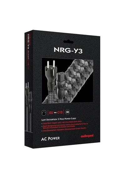 Audioquest Nrg-Y3 Low-Distortion 3 Pole Power Cable 2Mt