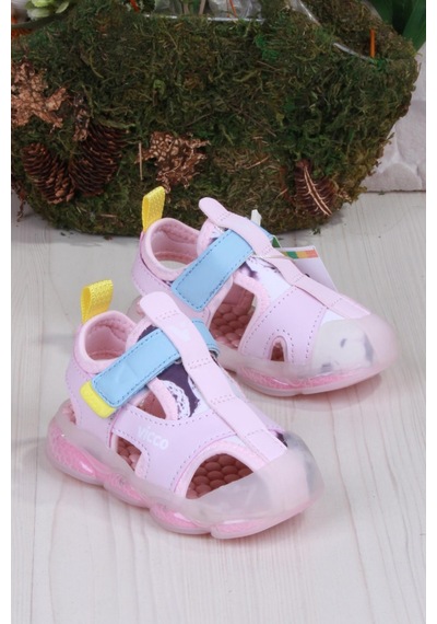 Vicco 332.b25y.217 Live Pudra Işıklı Kız Çocuk Sandalet Pudra