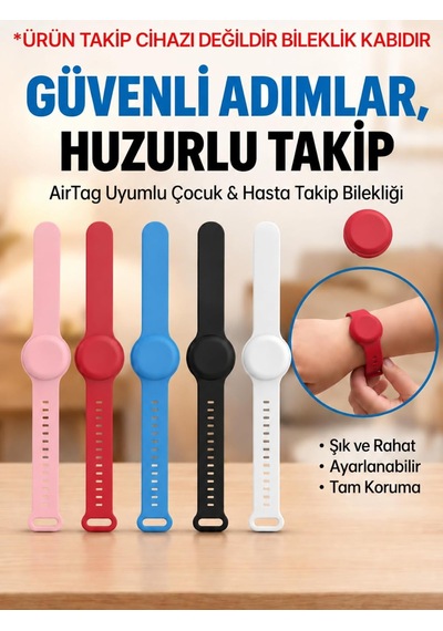 Tr Gözcü Mobil Tag Yuvalı Bileklik Çocuk Yaşlı Alzahimer Demans  Bilekliği Boş Takip Cihaz Yuvalı