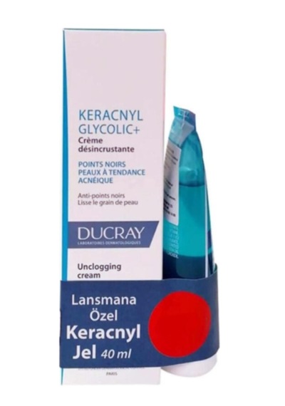 Ducray Keracnyl Glycolic+ Cream 30 ML + Keracnyl Gel 40 ML