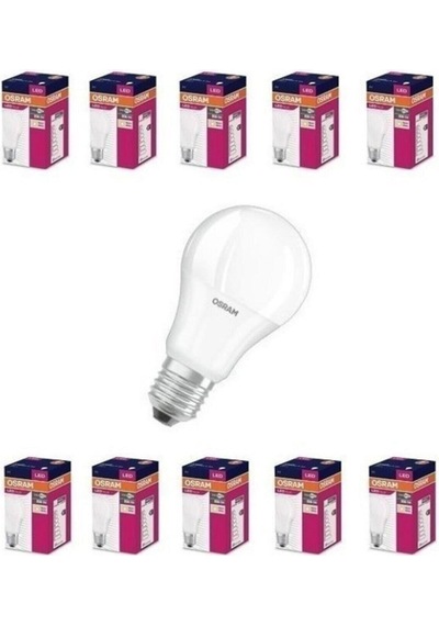 Osram Ledvance Osram 10'lu Paket 8,5 Watt E 27 2700 Kelvin Günışığı Led Ev Ampulü