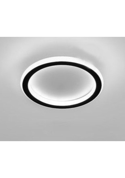 Siyah Ø30 cm Yuvarlak 3000K Sarı Işık Led Tavan Lambası