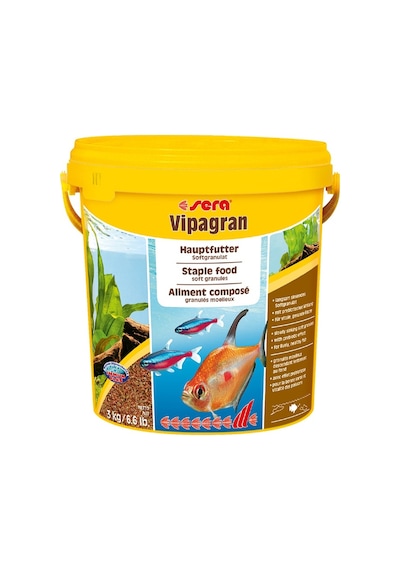 Sera Vipagran Nature Akvaryum Balık Yemi 10 L Kova 3 KG