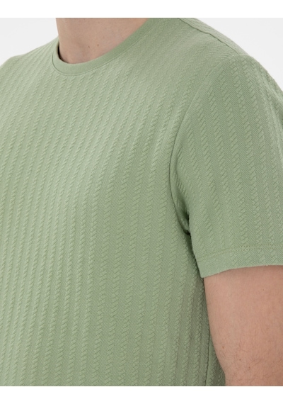 Pierre Cardin Erkek Açık Haki Tişört 50302581-vr183 Açık Haki