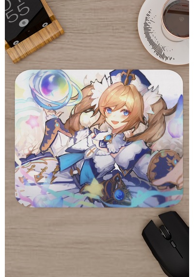 Barbara Genshin Impact Anime Gacha V5 - 22x18 Gaming Mouse Pad Fare Altlığı