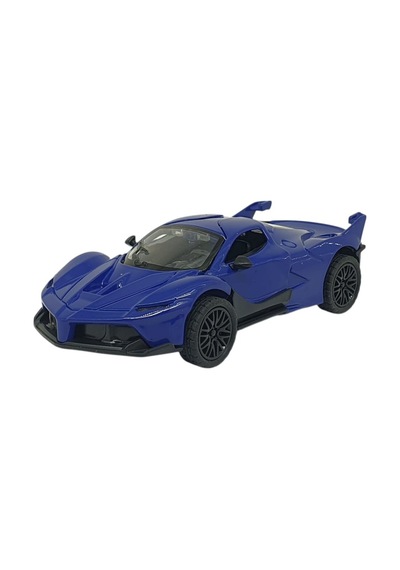Çek Bırak Metal Arabalar 13 Cm - Sr2212- Mavi Lisinya