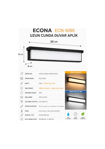 24w Beyaz Uzun Cunda Led Duvar Aplik,modern Şık Dış Mekan Ve İç Mekan Aydınlatma,duvar Lambası,kapı Girişi, Çok Şık Bahçe Duvar Led Aplik,6500k Beyaz 24w Beyaz Uzun Cunda Led Duvar Aplik,modern Şık Dış Mekan Ve İç Mekan Aydınlatma,duvar Lambası,kapı Girişi, Çok Şık Bahçe Duvar Led Aplik,6500k Beyaz