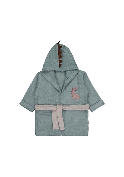 Civil Baby Dinazor Nakışlı 0-24 Ay Bornoz - Haki