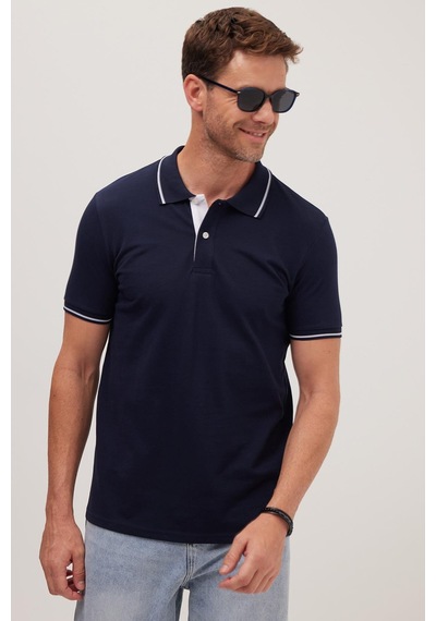 Tudors Erkek Slim Fit Dar Kesim %100 Pamuk Yumuşak Dokulu Serin Tutan Kumaş Düz Pike Lacivert Polo Yaka Tişört-42249 Lacivert Tudors Erkek Slim Fit Dar Kesim %100 Pamuk Yumuşak Dokulu Serin Tutan Kumaş Düz Pike Lacivert Polo Yaka Tişört-42249 Lacivert