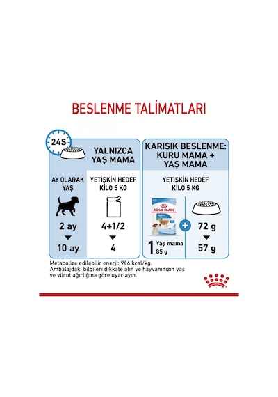 Royal Canin Küçük Irklar İçin Yavru Köpekler İçin Yaş Kedi Maması Soslu 12x85g 321065941