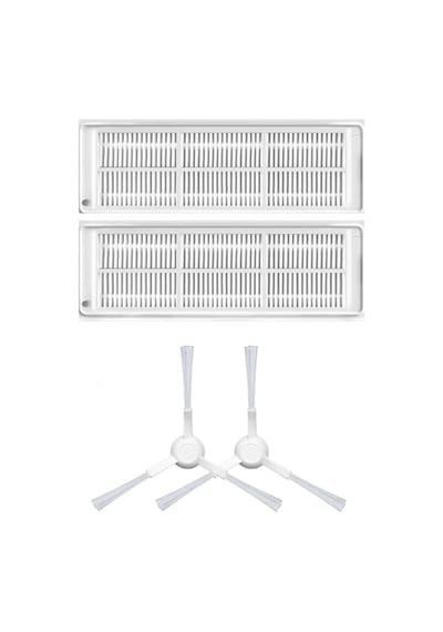 Mop Pro Styj02ym Beyaz , Viomi Se Uyumlu Yedek Hepa Filtre Ve Yan Fırça-4 Parça Sku: Zeusb0bxfb7nr2
