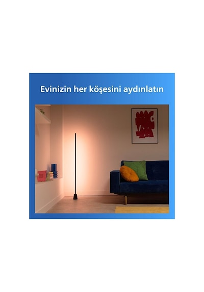 Philips Smart Lighting Rgbıc Lambader 1,4 Metre - Google Home, Alexa, Homekit Ve Matter Uyumlu Çok Renkli
