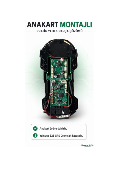 S28 Gps Drone Alt Kasa Anakart Dahil Montajlı Yedek Parça - 909652456