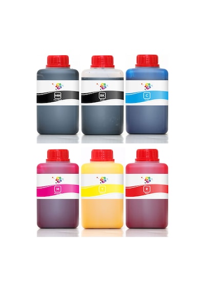 QC HP 745 F9K05A F9K04A F9K03A F9K01A F9K02A F9K06A Kartuş Mürekkep Seti 500ml 6 Renk