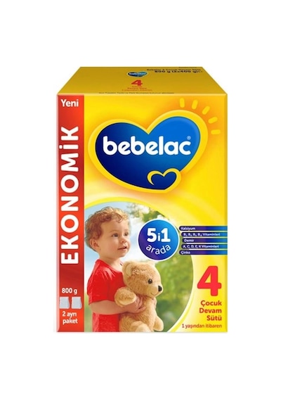 Bebelac 4 Bebek Devam Sütü  800 G