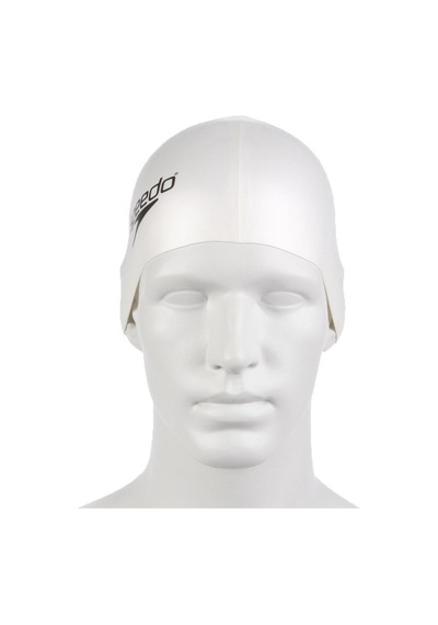 Speedo Plain Flat Silikon Yüzücü Bonesi Beyaz Çok Renkli