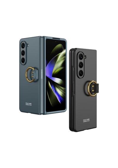 Galaxy Z Flip 5 Kılıf Kıpta Yüzüklü Flip Sert Kapak