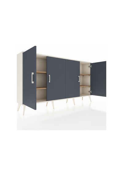 Arges Konsol 4 Raflı 4 Kapaklı 176x30x99 Aytaşı-antrasit/çam Antrasıt/atlas Çam - Aytası Arges Konsol 4 Raflı 4 Kapaklı 176x30x99 Aytaşı-antrasit/çam Antrasıt/atlas Çam - Aytası