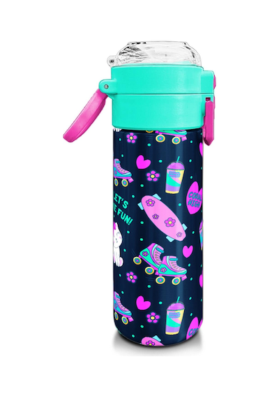 Coral High Kids Lacivert Pembe Kedili Paten Desenli Pipetli Ve Direkt İçim Çelik Termos 500 Ml 31983 Lacivert - Pembe Coral High Kids Lacivert Pembe Kedili Paten Desenli Pipetli Ve Direkt İçim Çelik Termos 500 Ml 31983 Lacivert - Pembe